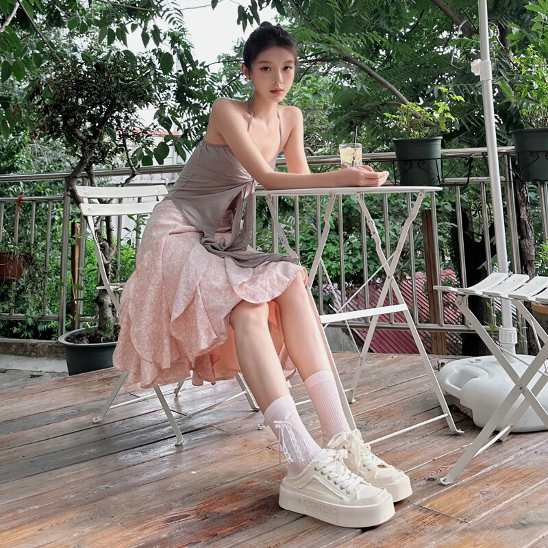 共迹gongji孟子义同款26春夏新款半拖鞋女外穿板鞋男凉鞋休闲帆布鞋女鞋 栀子白 /偏大半码 36 （233mm）