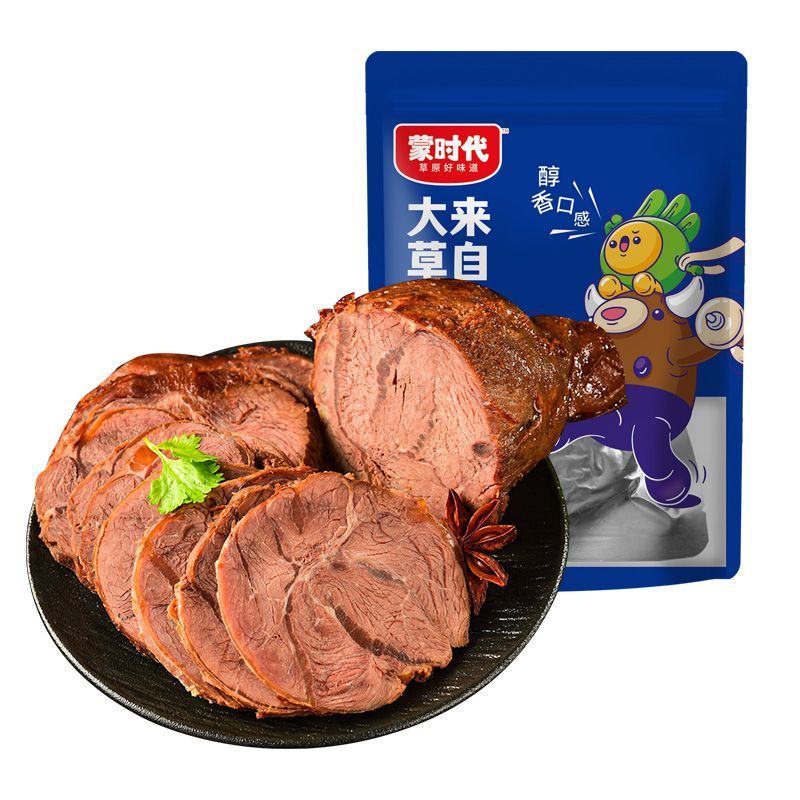 蒙時(shí)代醬牛肉108g/包內(nèi)蒙古醬牛肉熟食熟肉五香鹵牛肉 【醬牛肉】108g*5包