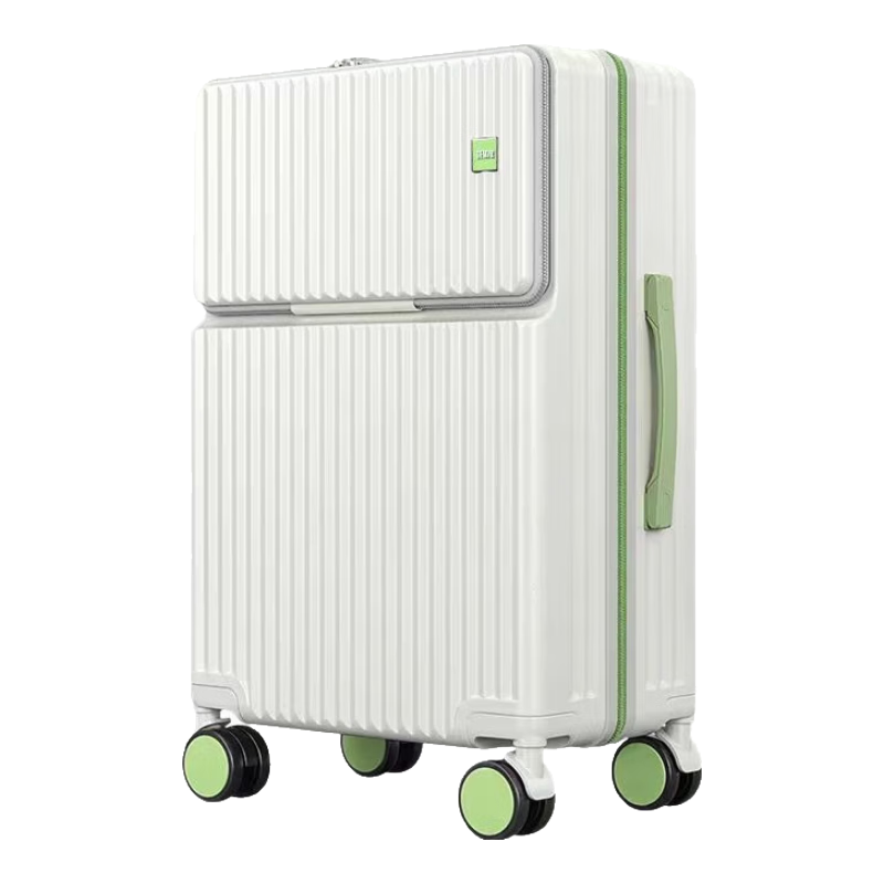 森马（Semir）前开口行李箱大容量旅行箱男女通用拉杆箱密码箱便捷取物 26英寸