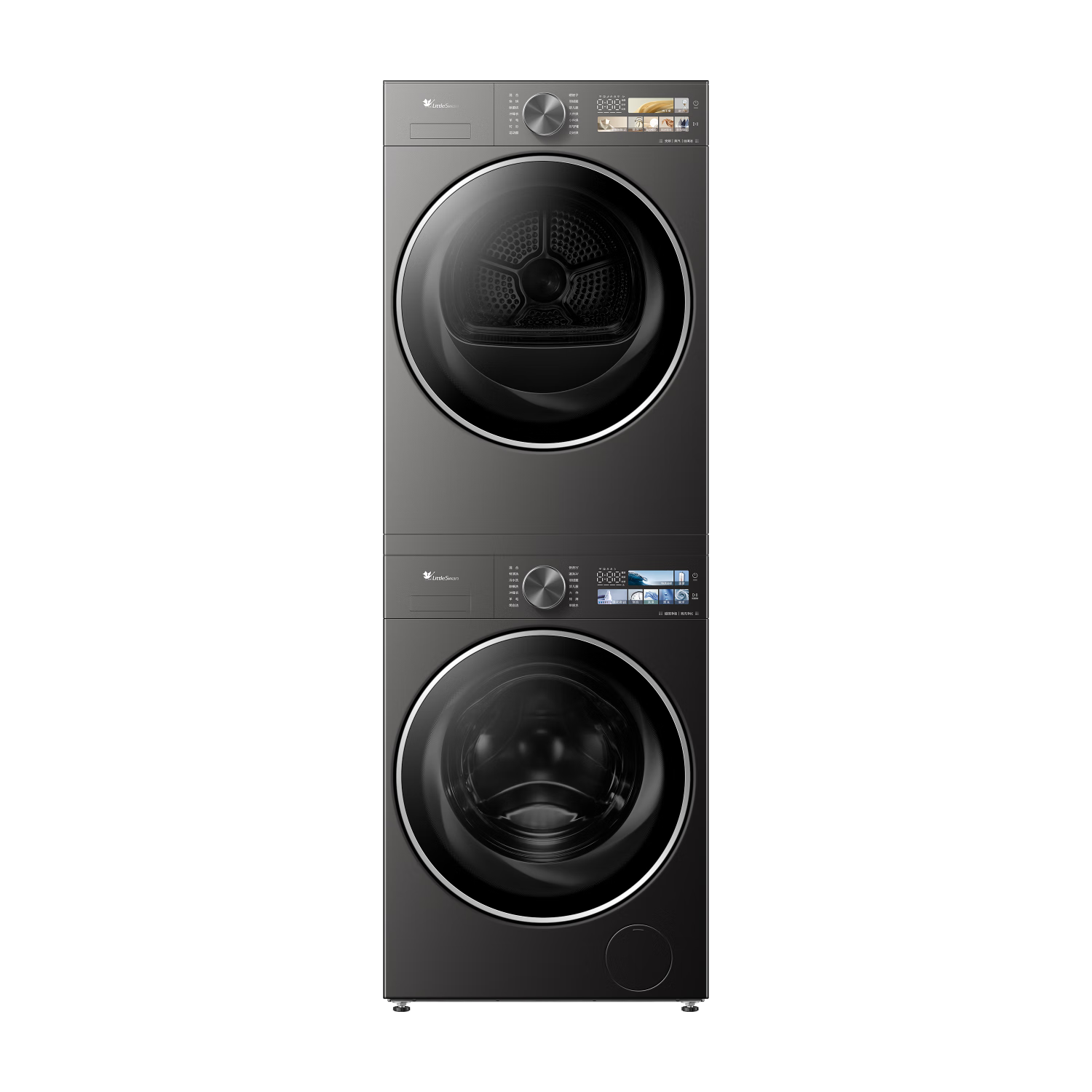 小天鹅（LittleSwan）洗烘套装 10KG滚筒洗衣机全自动+变频热泵烘干机家用烘衣服【小乌梅3.0SE】VE40SE+40SE 国家补贴