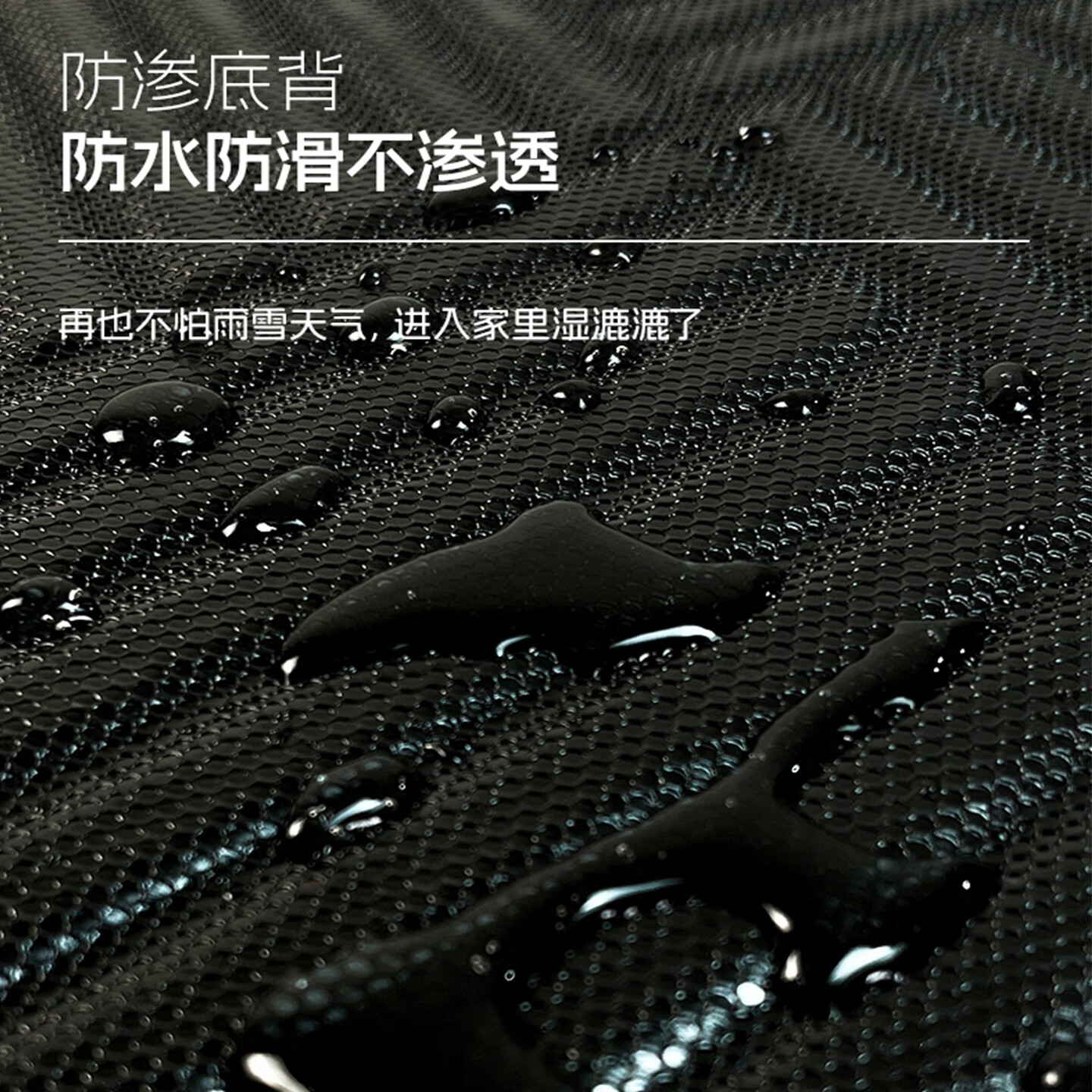 德洁（DEJIE）商用加厚防滑地垫 酒店迎宾防水毯 大块可裁剪 门口除尘垫刮泥垫  灰色（加厚) 10cm*10cm 1件数 0.1平方  定制专拍