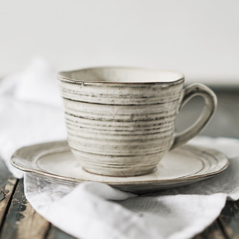 亿嘉（IJARL）复古创意轻奢下午茶杯子高颜值咖啡杯大容量马克杯 FA1039GL05  咖啡杯碟