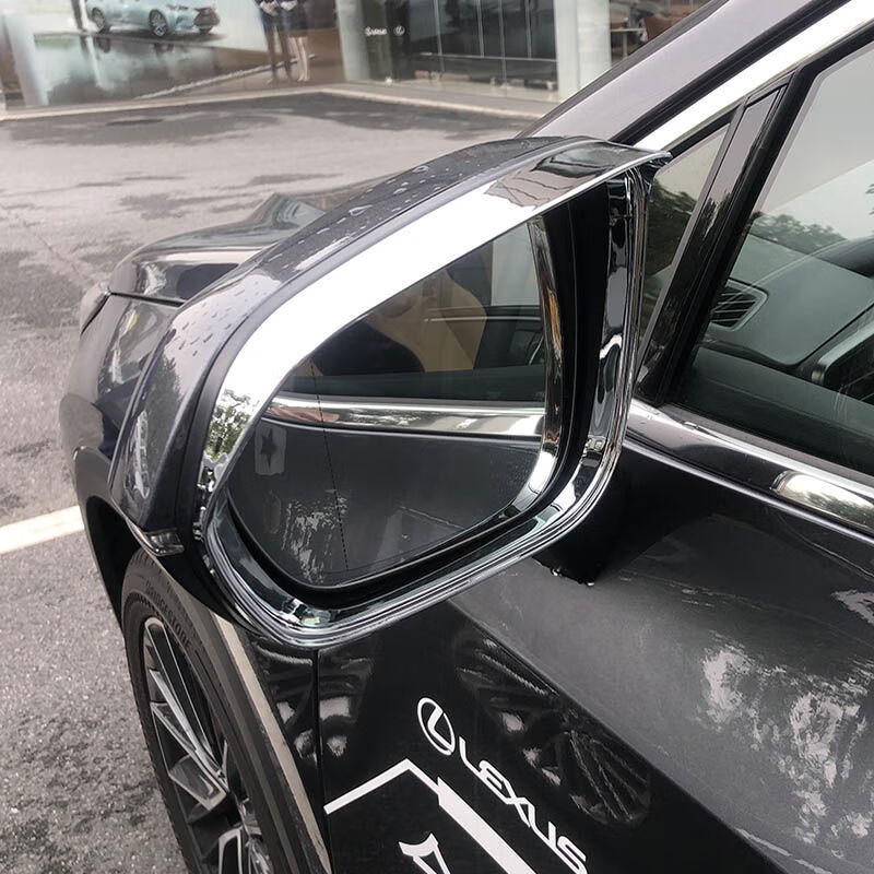 厂家直供适用雷克萨斯nx200300nx260后视镜雨眉RX350HRZ4 NXRZRX后视镜框碳纤纹色ABS