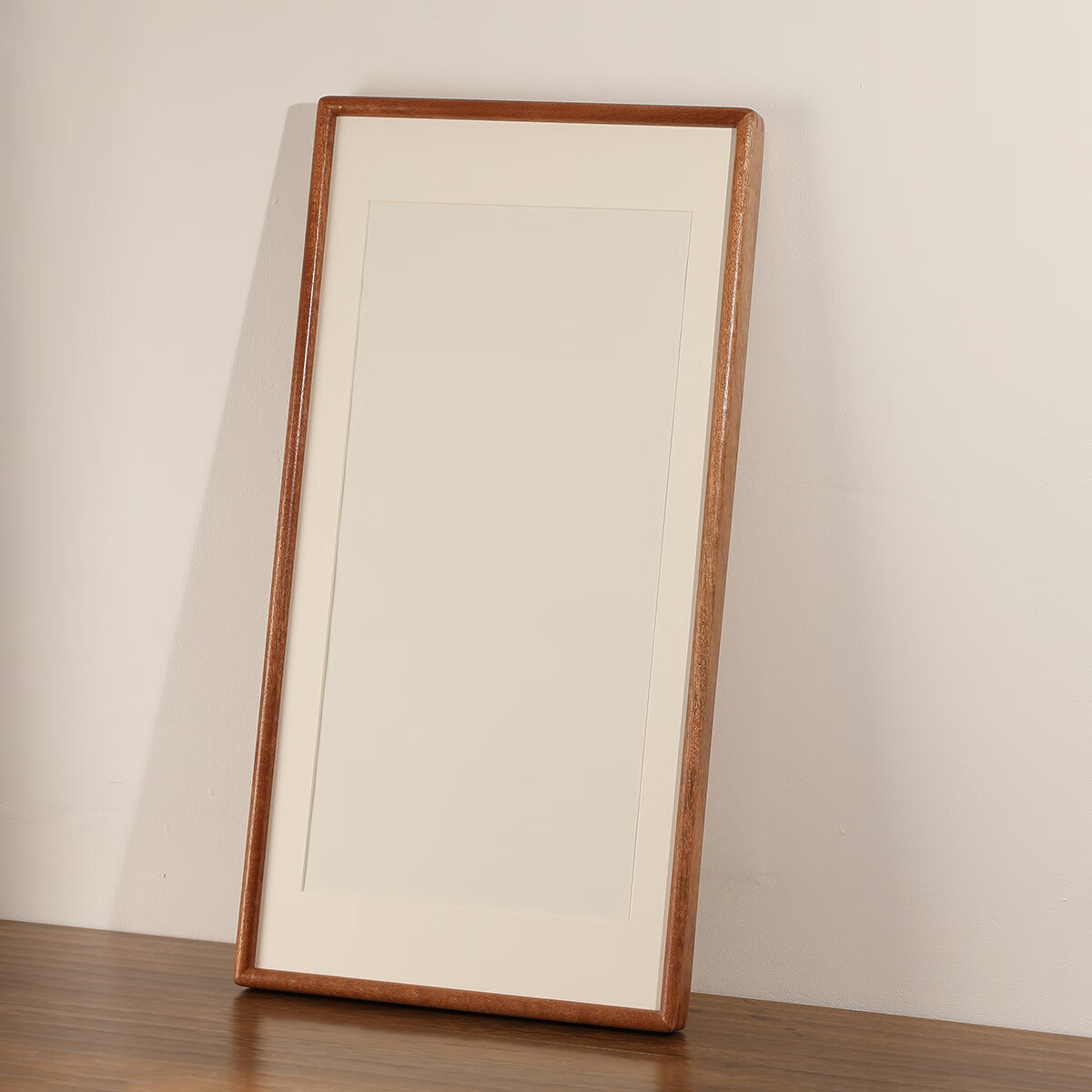 实木榫卯书法相框摆台高级感挂墙画框空框装裱毛笔字国画长条框架