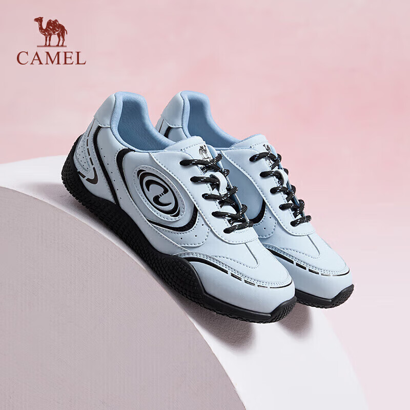 骆驼（CAMEL）【王俊凯同款】月牙2.0德训鞋女运动休闲鞋 L25S577059C 蓝色 38