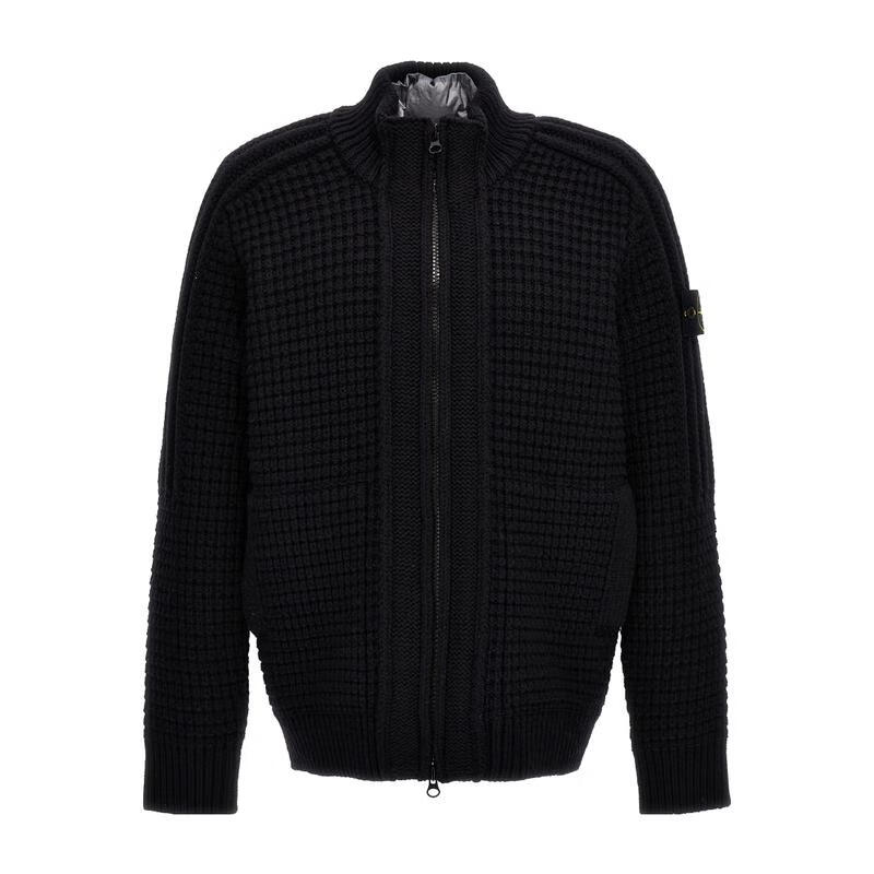 STONE ISLAND針織衫男士保暖舒適防風(fēng)易清洗純羅紋設(shè)計(jì)修身版型簡(jiǎn)約風(fēng)格 黑色 均碼 |XL