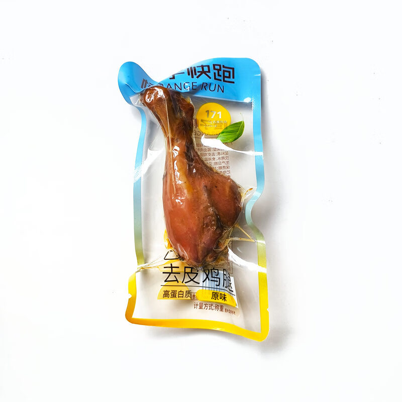 橙子快跑去皮雞腿即食高蛋白雞腿肉零食健身代餐開袋即食雞腿零食 【去皮雞腿】原味500g