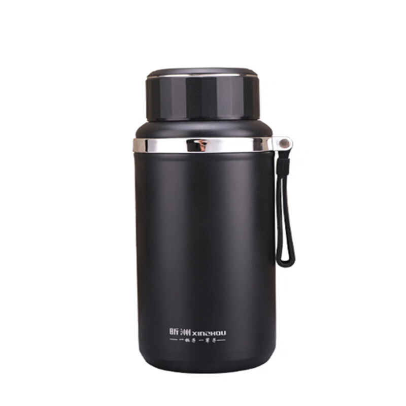 hywlkj墩墩保温杯大容量水杯子大口径男户外泡茶杯女800ml 钢本色800ml(矮胖款) 茶网+杯刷