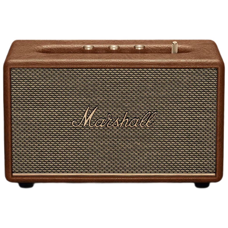 馬歇爾（Marshall）【只換不修】ACTON III音箱無線藍(lán)牙家用立體聲臺(tái)式桌面重低音炮搖滾3代音響 新年禮物 acton3棕色