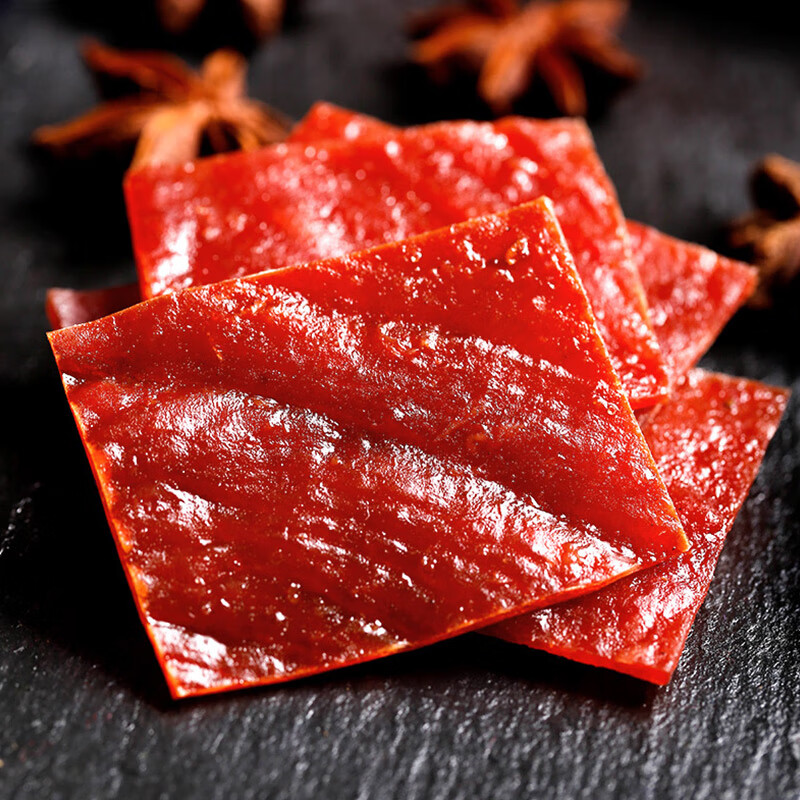 滿(mǎn)鋪【】靖江蜜汁豬肉脯180g*2罐 罐裝零食小吃散裝香辣味肉干 【蜜汁+香辣】各1罐 豬肉脯