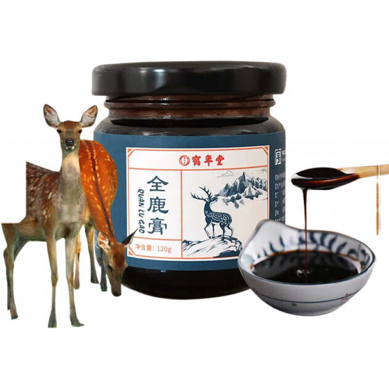 鶴年堂全鹿膏鶴年堂全鹿膏 鹿鞭鹿血滋補(bǔ)品人參營養(yǎng)品傳統(tǒng)健康茶滋補(bǔ)膏  【120g】古法炮制濃縮精華