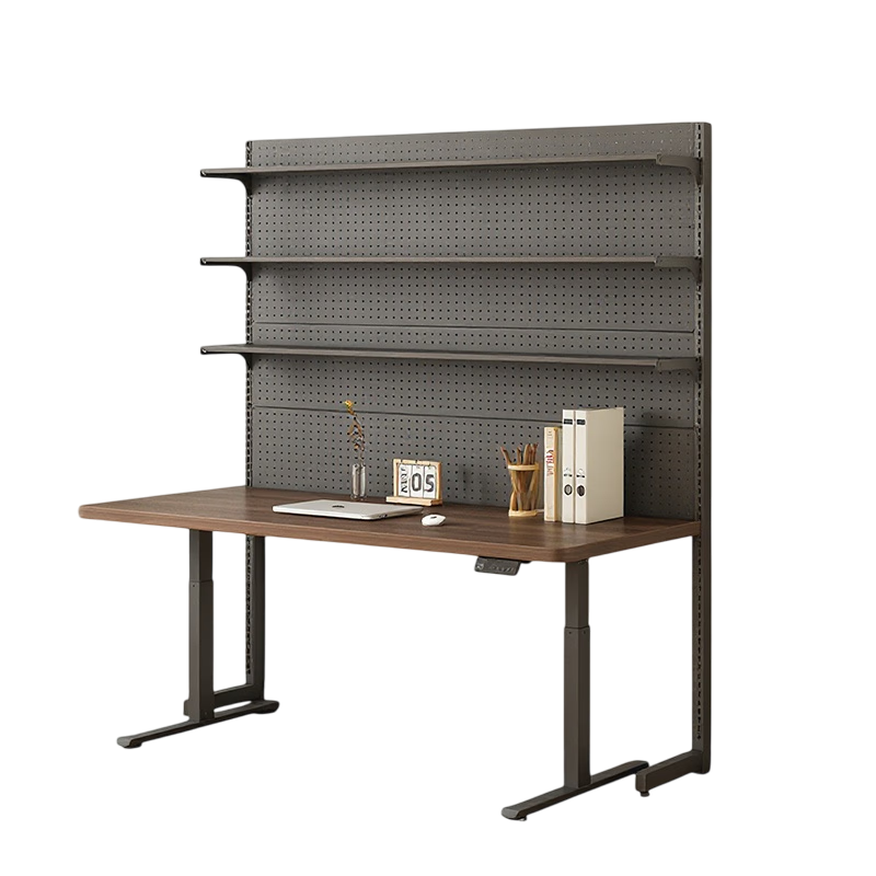 顧家家居電腦桌置物架組合一體家用書(shū)房辦公桌多功能電競(jìng)桌子簡(jiǎn)易書(shū)桌書(shū)架 升降款【120桌+122架】組合擴(kuò)容