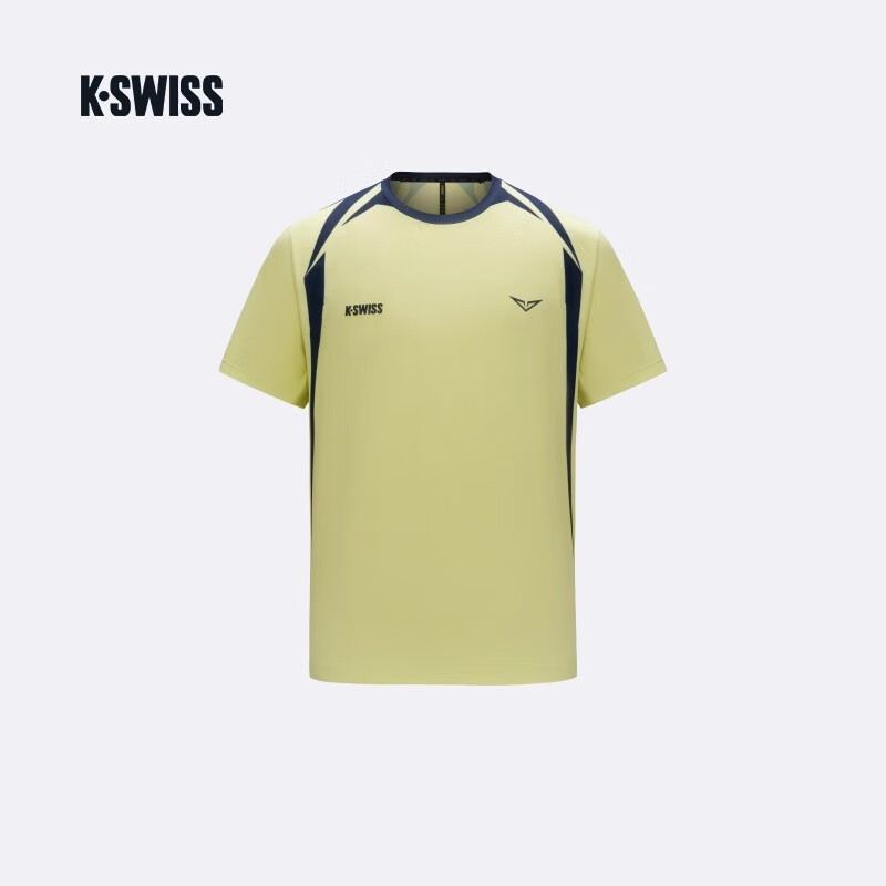 盖世威（K·SWISS）KSWISS网球服男25年美网卢布列夫运动短裤速干短袖t恤上衣 K1012020-732 S