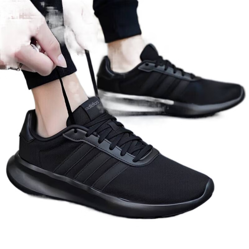 ���ϴ�˹��adidas����Ь�ܲ�Ь 25���¿��˶�Ь�����������Ь����͸���Ͱ�����Ь�� �������ʿ/LITE RACER 3.0/ƫС 41 �� 208.59Ԫ