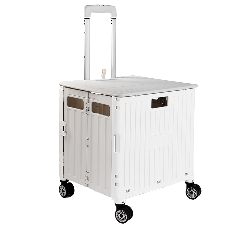 得力（deli）【3秒快速折叠】折叠拉杆车 买菜神器小拉车 家用拉杆车 PJ150