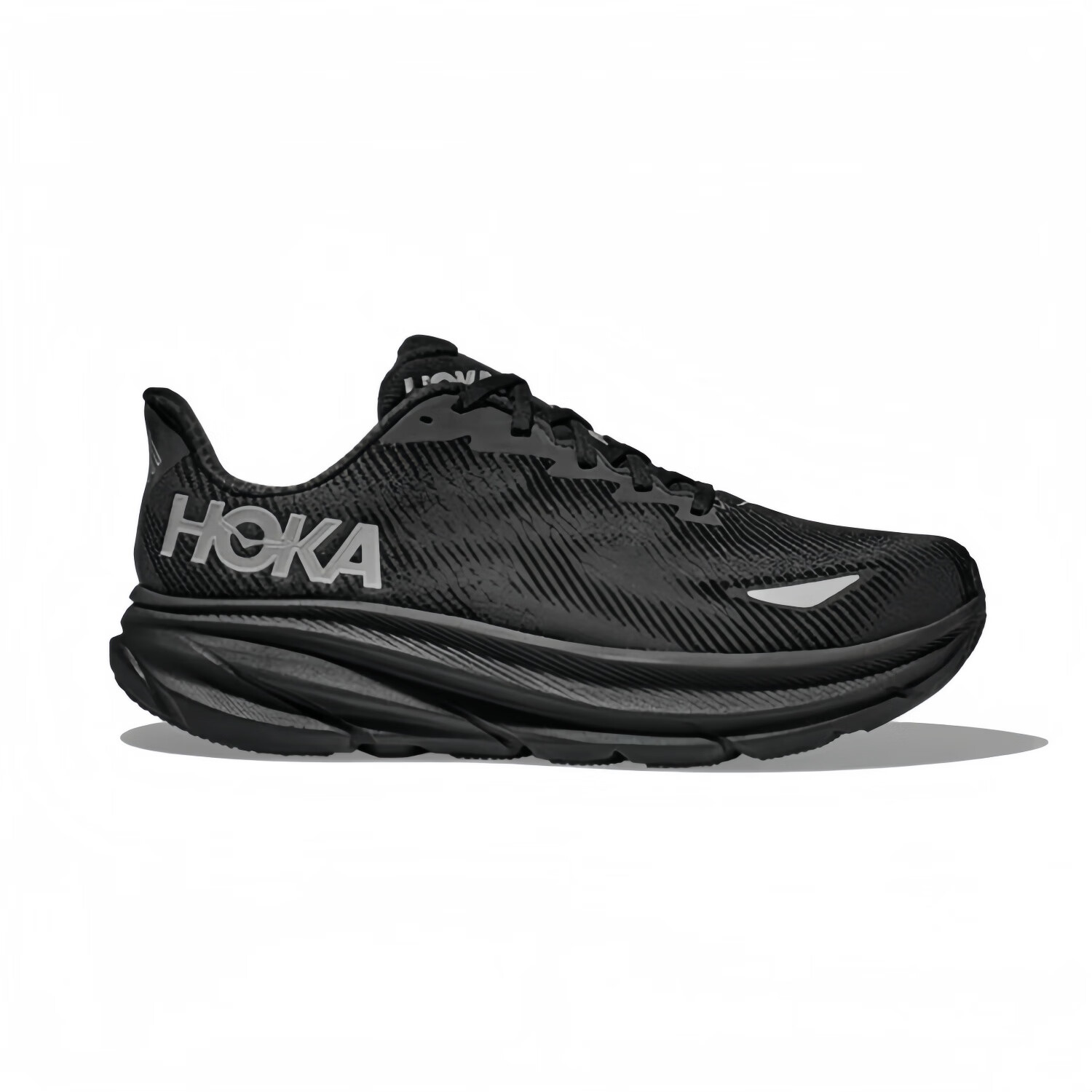 HOKA HOKA FOOT男女款克利夫顿9休闲运动鞋 Clifton9 轻量缓震跑步鞋 黑色/黑色 36