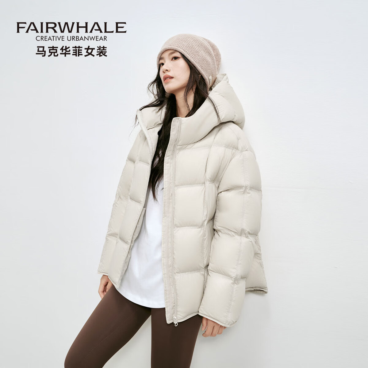 马克华菲泡芙羽绒服女冬短款2025新款防风抗寒蓄热保暖面包服外套