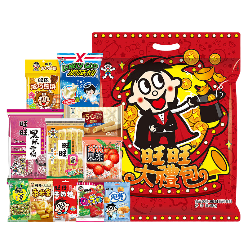 WantWant/���� �ۺϿ�ζ��� ������ʳ 680g  38.9Ԫ