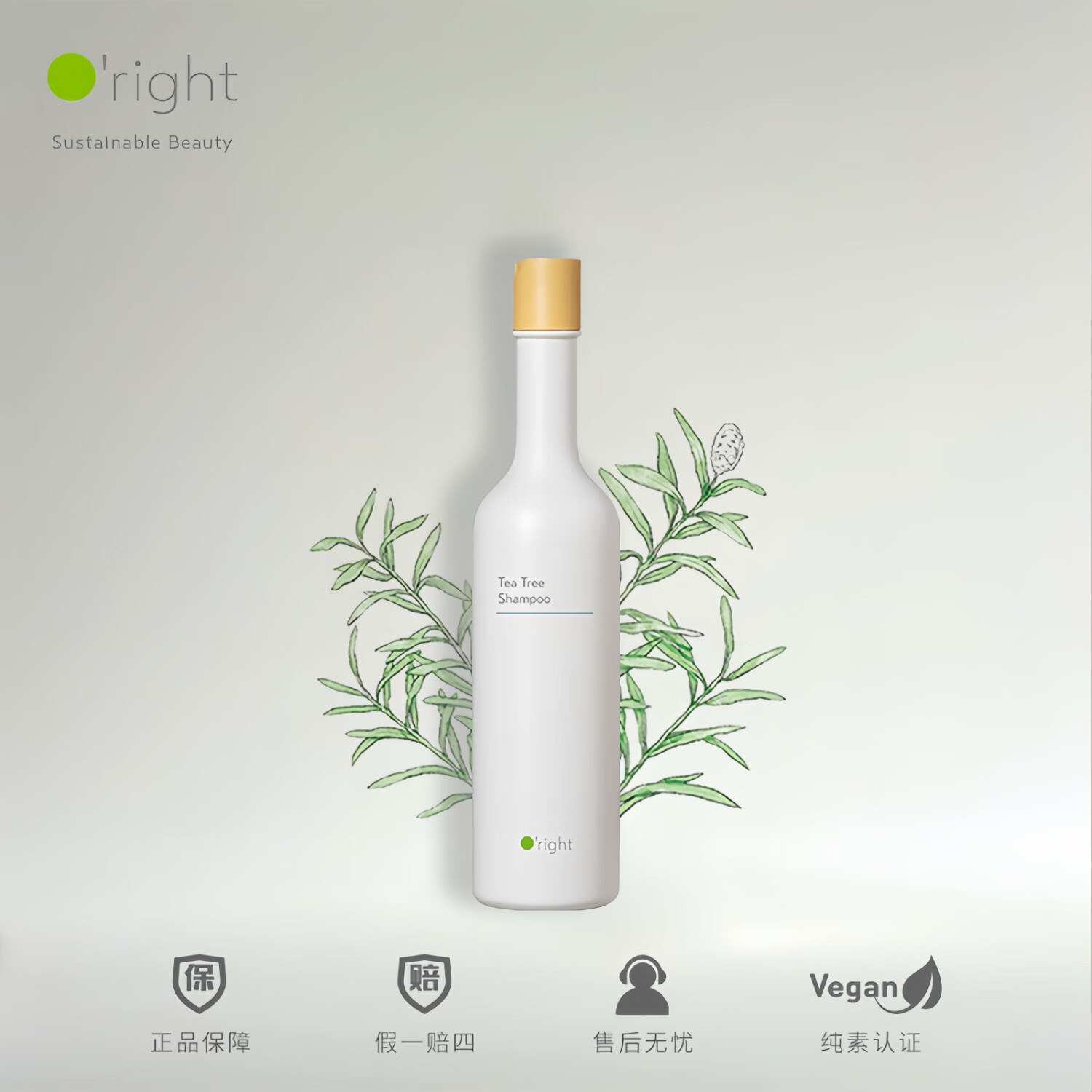 欧莱德茶树洗发精洗发液去屑控油清洁洗发水 400ml 京东折扣/优惠券