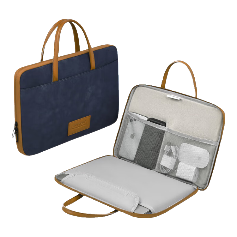 英制筆記本手提電腦包13英寸高顏值商務(wù)公文包上班通勤適用蘋(píng)果華