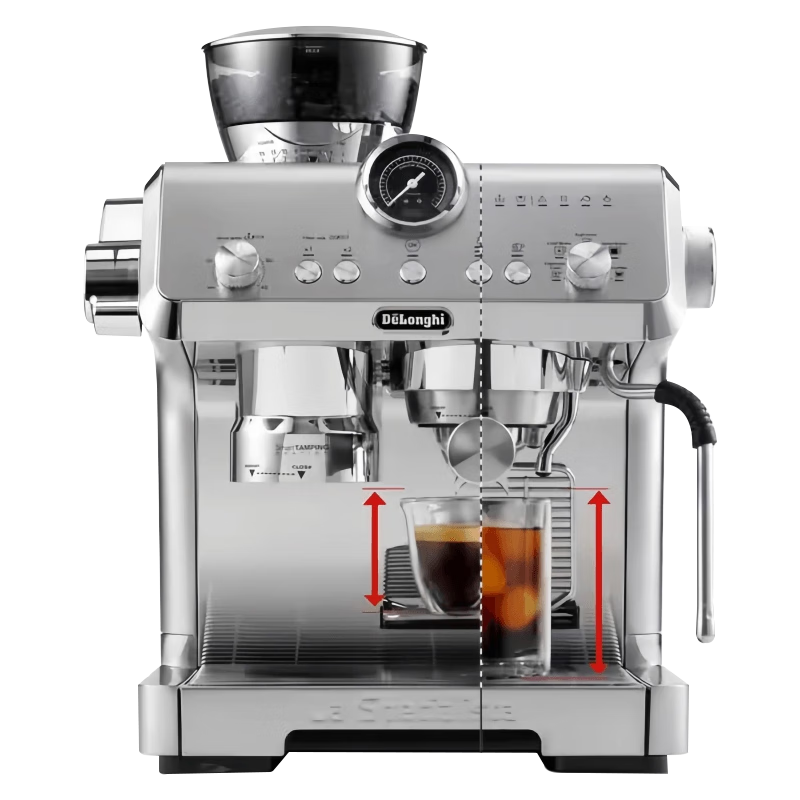 ������Delonghi�����Ȼ���ʽ���Զ���������  19Bar��ѹ ��������ϸ������ϵͳȫ����������EC9555.M