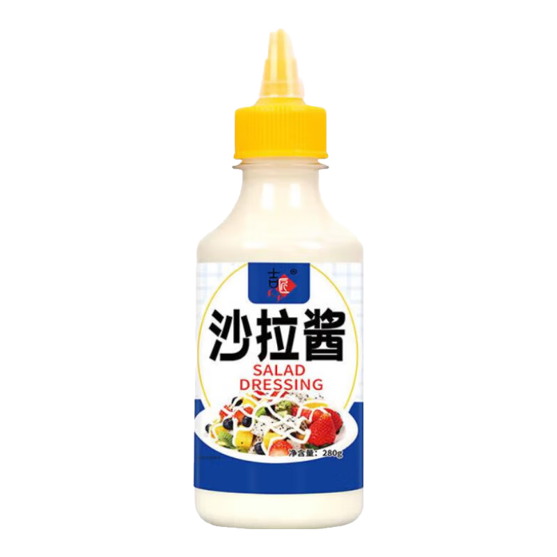 沙拉酱水果蔬菜寿司饭团专用薯条汉堡炸鸡三明治挤挤瓶 沙拉酱280g*1瓶