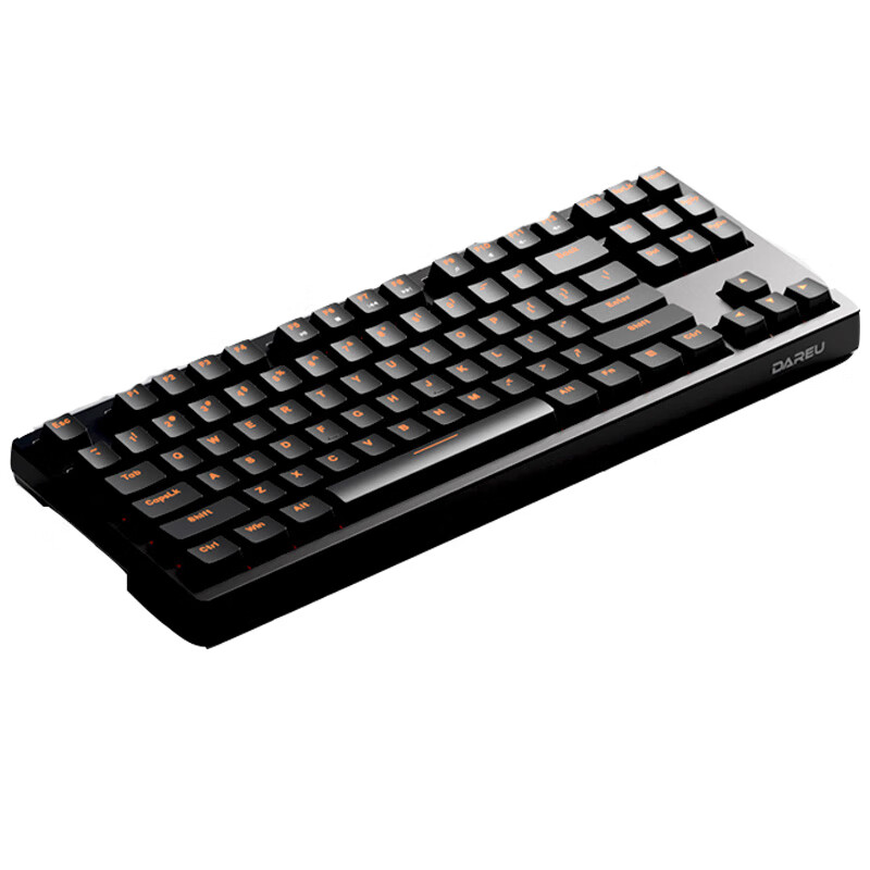 达尔优DK100机械键盘87键 办公键盘台式电脑键盘网咖吃鸡键盘键鼠套装 游戏键盘lol吃鸡宿舍开黑键鼠套装 机械键鼠套装【DK100+EM915一代裂纹】 茶轴【办公码字】