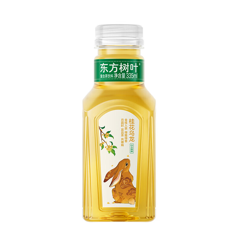 农夫山泉东方树叶桂花乌龙茶335ml*24瓶无糖茶饮料0糖0脂0卡整箱装