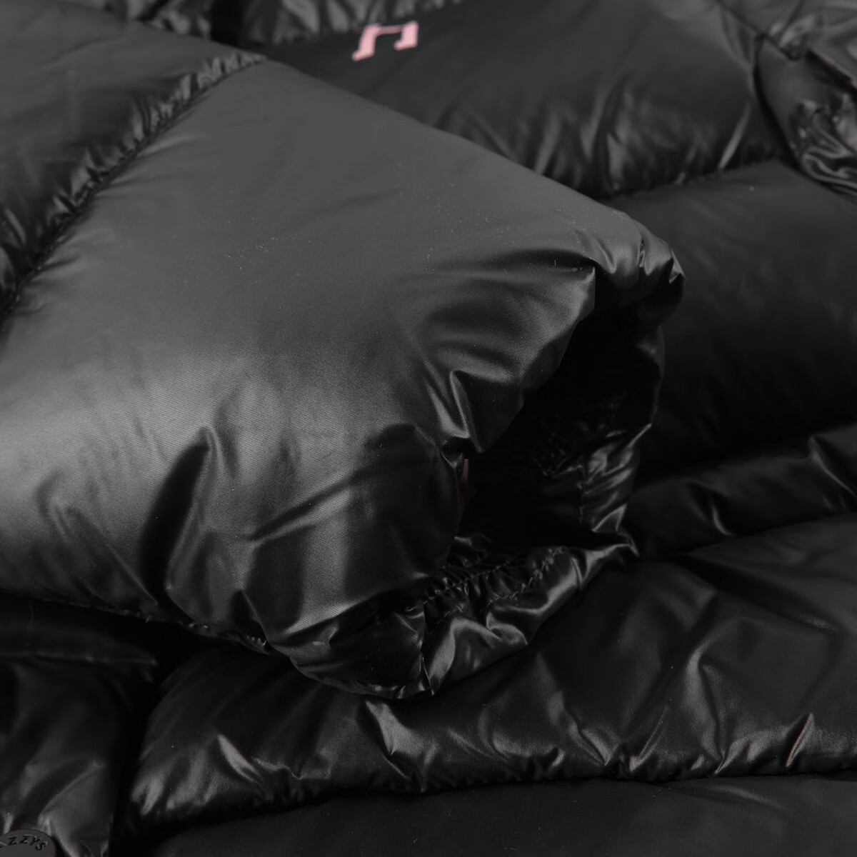 哈吉斯(HAZZYS)童装女童羽绒服2025冬新安心羽绒抑菌保暖厚外套 钻石黑 165