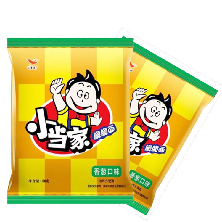 统一小当家干脆面小浣熊多口味老款点心批发干吃混装怀旧即食 10包 香辣蟹味