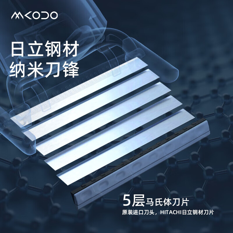 麦科多（mkodo）X1剃须刀手动刮胡刀套装礼盒装纪念日生日礼盒送男友男生 X1炫酷机甲礼盒/灰+礼袋（10件套）