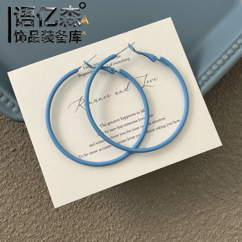 ��ɭ��ŷ����ɫ����Ů925����ٴ�ʱ�г���ȦȦ�����ǹ�ɫins���Զ��γ� 1493��ɫȦ925����Լ5cm 20.59Ԫ