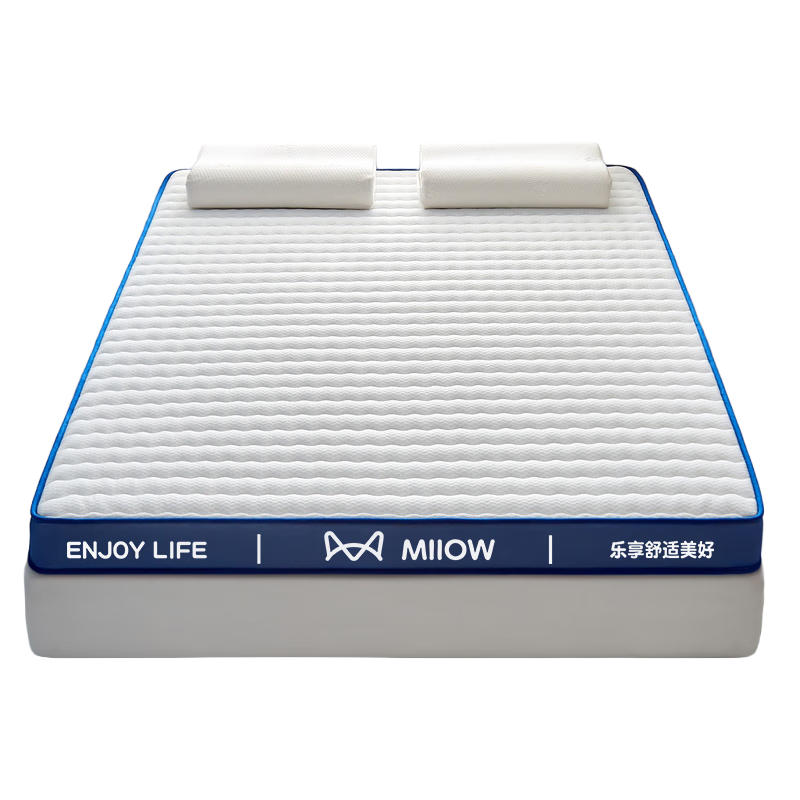 猫人A类面料乳胶床垫遮盖物厚约10cm大豆床褥垫榻榻米海绵褥子1.5x2米