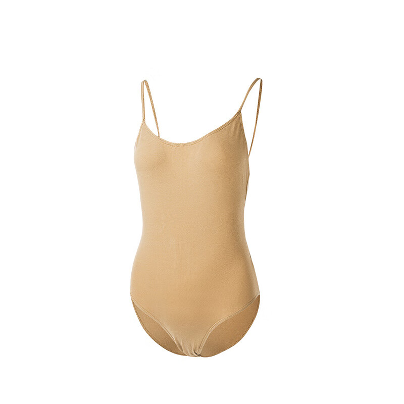 三沙（Sansha） 法國三沙成人芭蕾舞蹈連體服女練功服彈力舞蹈打底服 肉色_棉 S