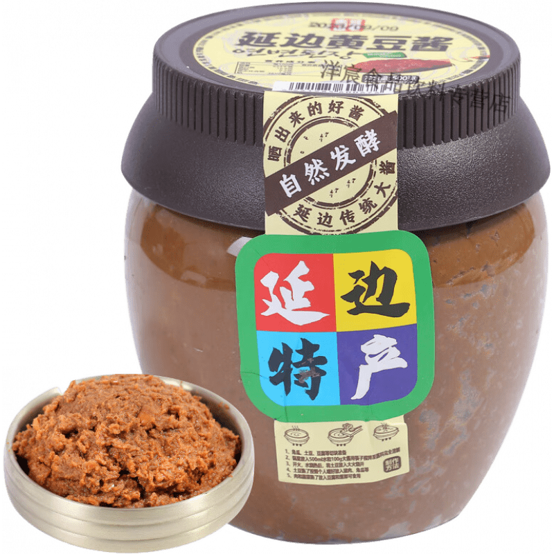 金剛山延邊黃豆醬傳統(tǒng)生大醬東北大醬湯延邊朝鮮族大豆醬黃豆醬 黃豆醬*1罐