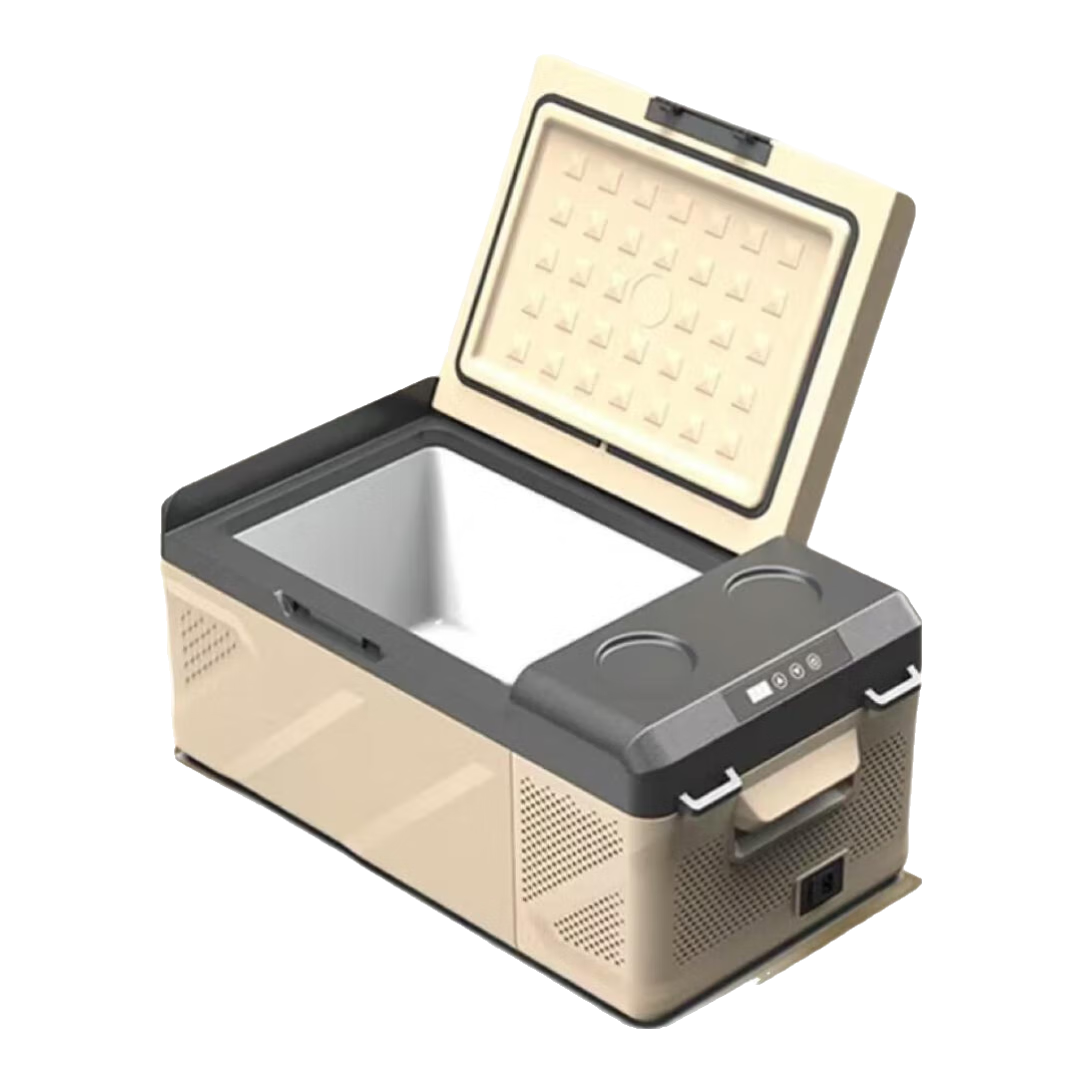 冰虎新款小升數(shù)車載冰箱車家兩用12V24V220V冷凍冷藏壓縮機(jī)制冷 KM 車用 航空材料單門單倉(cāng) 15L