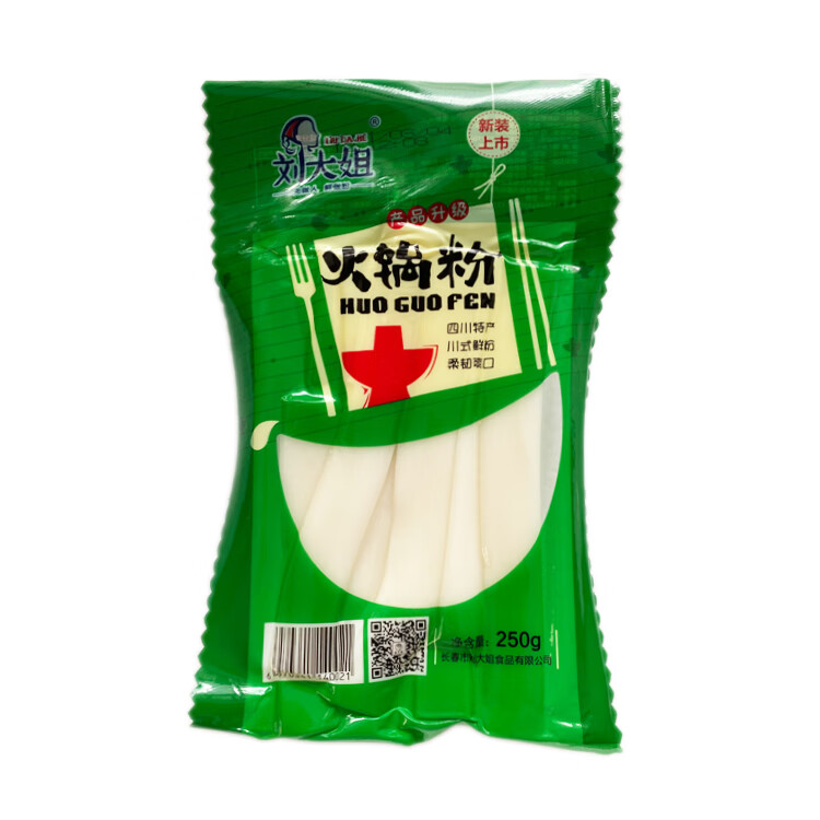 东北特产刘大姐火锅粉川粉粉耗子袋装火锅方便素食宽湿粉5袋 白色火锅