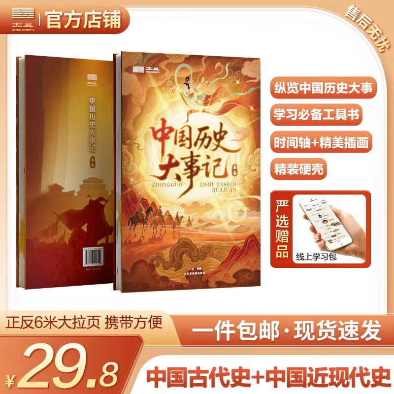 【北斗官方】2025年全新 中国历史大事记 中国历史 中国大事记 中国历史画卷 一幅历史画卷 纵览中国历史大事 直观感受华夏五千年沧桑巨变！