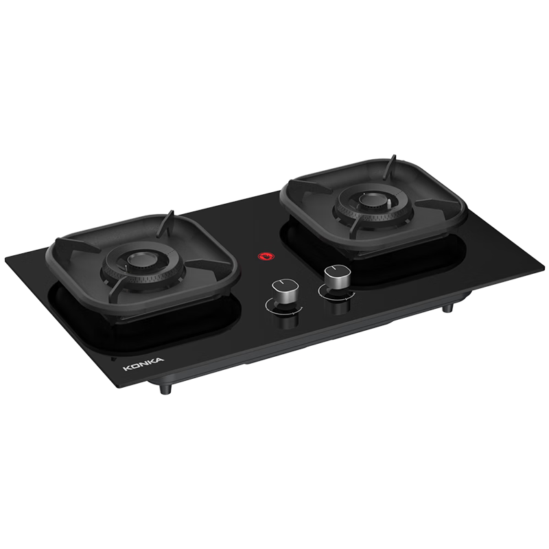康佳（KONKA）燃气灶液化气双灶家用 5.2kW爆炒70%热效【换装优选性价比】加大面板可调底盘上门安装 JZT-KEG75