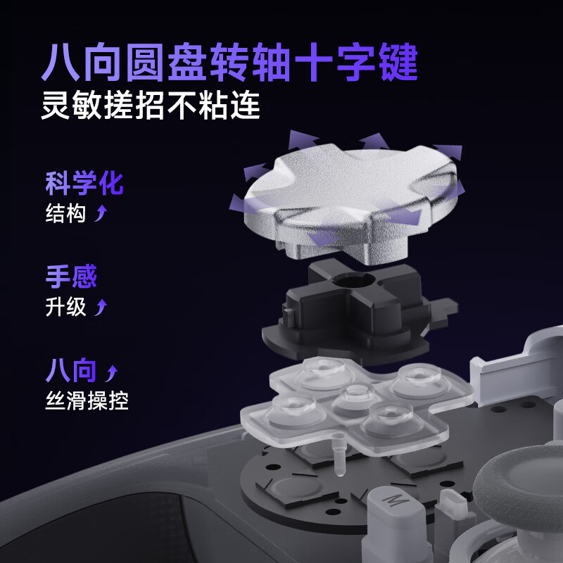 EasySMX【新品首发】易速马绝影X05pro游戏手柄pc电脑黑神话steam空洞骑士蓝牙switch2代无线手机静音手柄 白色