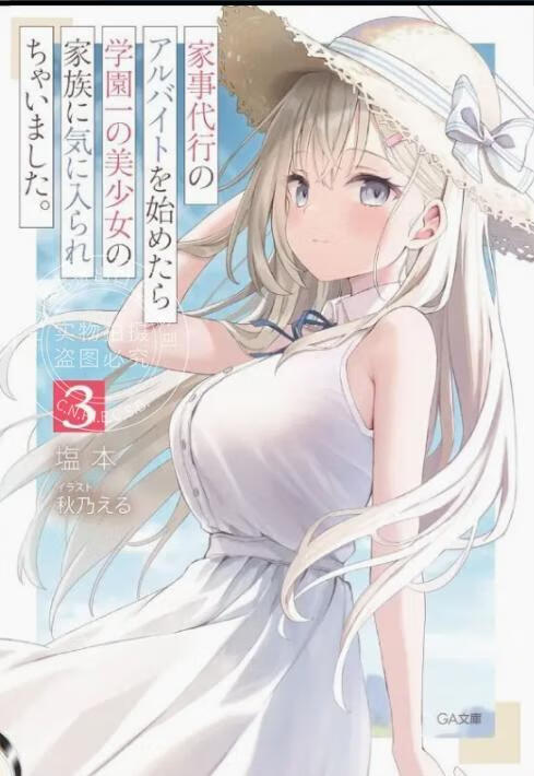 预售 台版轻小说 兼职家事服务的我意外被校园第一美少女全家人所喜爱 3 塩本 轻小说 尖端