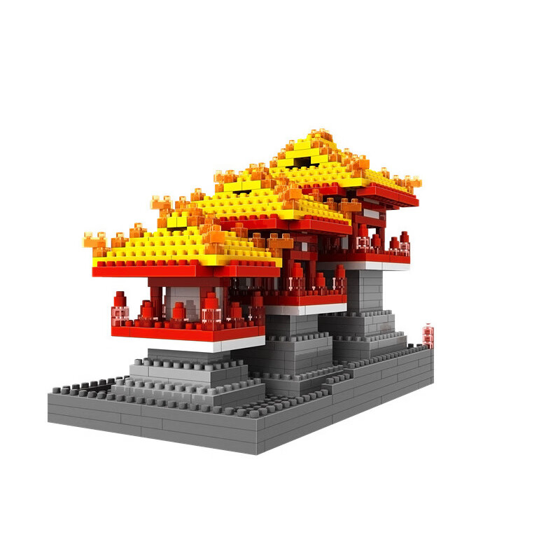 俐智俐智積木 小顆粒鉆石積木 建筑系列9373 大明宮 塑料拼裝積木