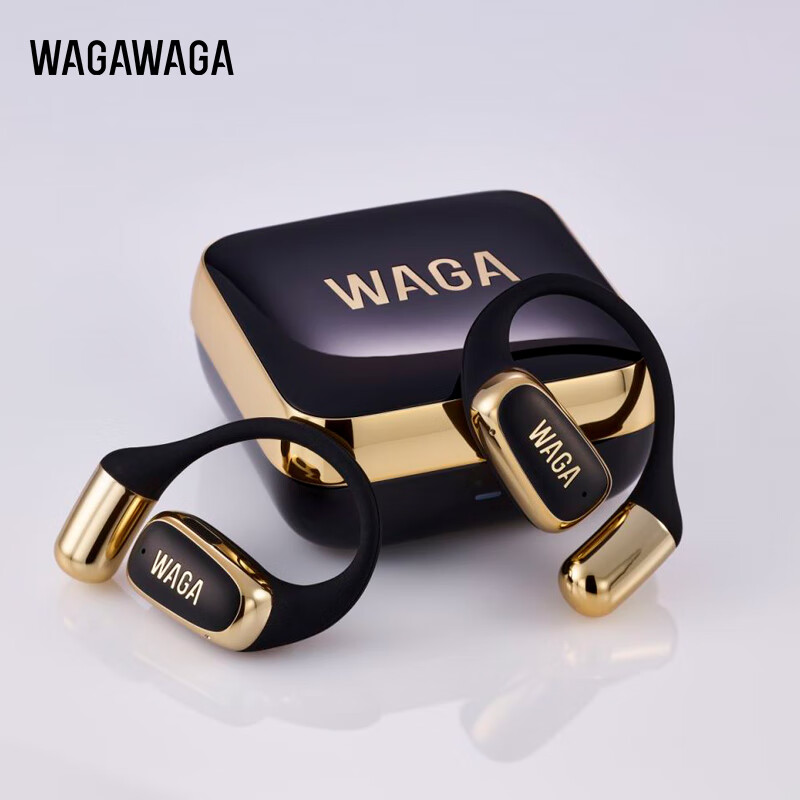 WAGAWAGA开放式OWS真无线蓝牙耳机 Brava气传导挂耳式不入耳运动舒适圈哇嘎waga耳机 尼罗