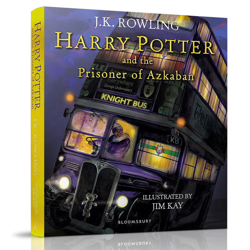 哈利波特与阿兹卡班的囚徒 3 英版彩绘插图版 平装  JK罗琳Harry Potter 英文进口原版Bloomsbury  小学教辅