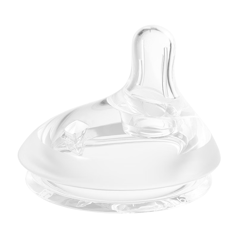 小雅象離乳吸管奶瓶奶嘴仿母乳奶嘴寬口徑奶瓶配件 6個月以上