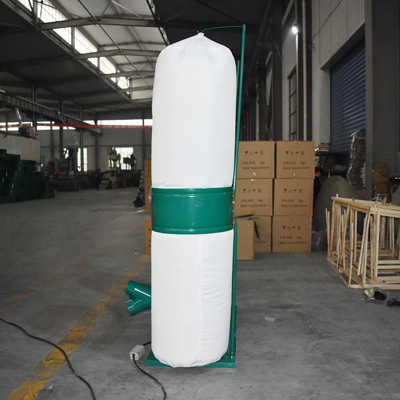 际工 木工布袋吸尘器 单双桶移动式工业集尘器 雕刻机吸尘机机械除尘器 单筒 2.2KW/380V(送3米吸尘管)