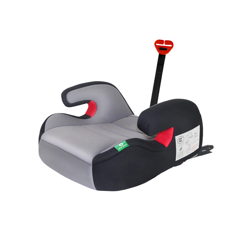怡戈（Ekobebe）ekobebe汽車用3-12歲大兒童寶寶座椅增高墊車載008坐墊開欣商超 安伯灰-不帶靠背款