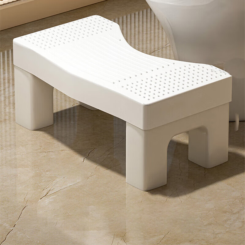 木格格马桶凳子马桶脚踩凳马桶凳脚踏塑料凳子加厚家用卫生间厕所小板凳 白腿+蓝色