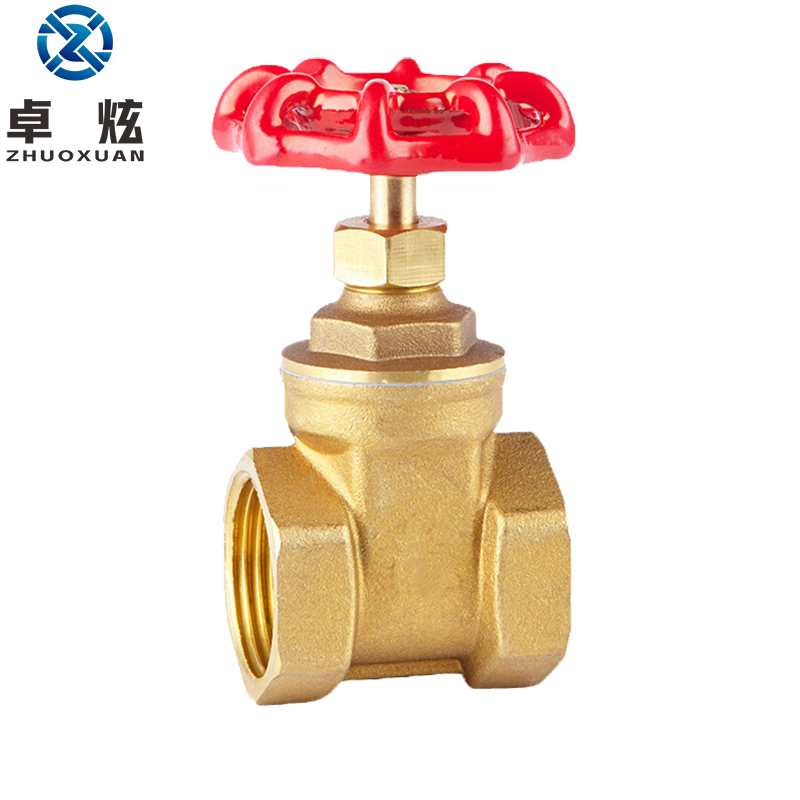 卓炫(zhuoxuan)ty-10 黄铜双内丝 黄铜闸阀 自来水闸阀dn25(5个)
