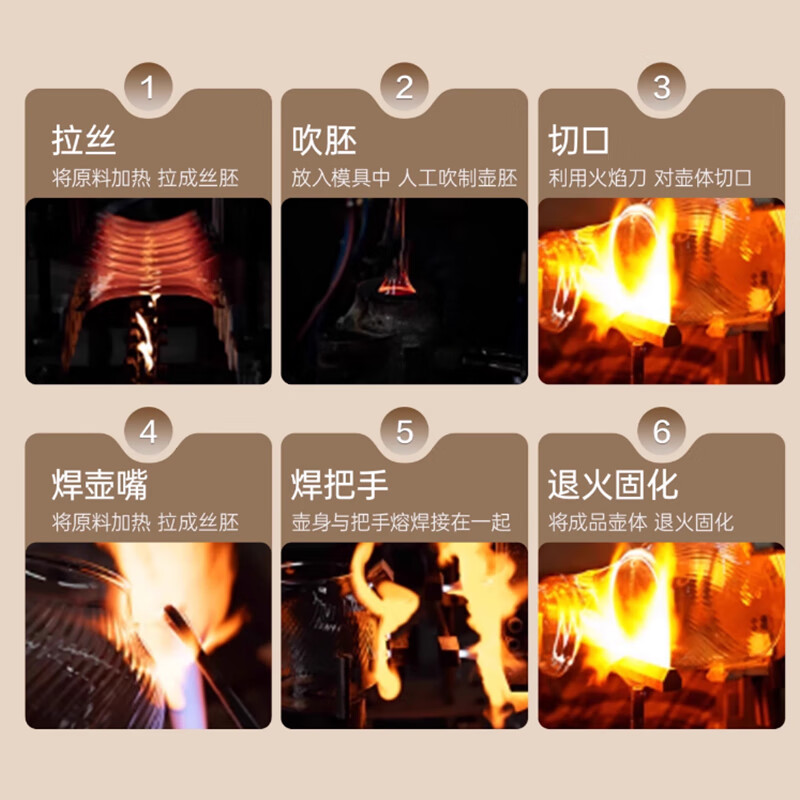 奥克斯养生壶全玻璃烧水壶花茶炖煮恒温电热水壶煮茶器 1.2L 【带滤网款】加厚纯玻璃